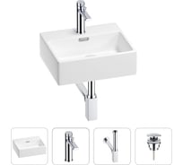 Раковина для ванной Wellsee Graceful Pro в наборе 4в1 201002866