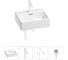 Раковина для ванной Wellsee Graceful Pro в наборе 4в1 201002900 1