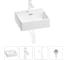 Раковина для ванной Wellsee Graceful Pro в наборе 4в1 201002865 1