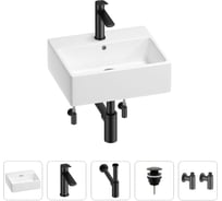 Раковина для ванной Wellsee Graceful Pro в наборе 5в1 201004577