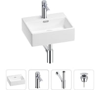Раковина для ванной Wellsee Graceful Pro в наборе 4в1 201002856
