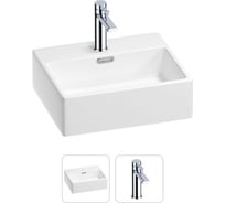 Раковина для ванной Wellsee Graceful Pro в наборе 2в1 201000781