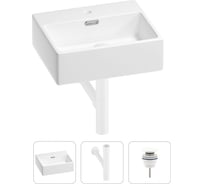 Раковина для ванной Wellsee Graceful Pro в наборе 3в1 201001315