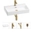 Раковина для ванной Wellsee Graceful Pro в наборе 4в1 201002953 1