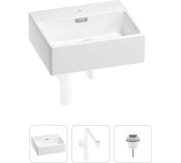 Раковина для ванной Wellsee Graceful Pro в наборе 3в1 201001325