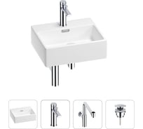 Раковина для ванной Wellsee Graceful Pro в наборе 4в1 201002896