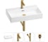 Раковина для ванной Wellsee Graceful Pro в наборе 4в1 201002973 1