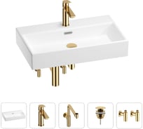 Раковина для ванной Wellsee Graceful Pro в наборе 5в1 201004668