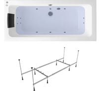 Гидромассажная акриловая ванна 170 х 75 Lavinia Boho Pure в наборе 4 в 1 36275H00