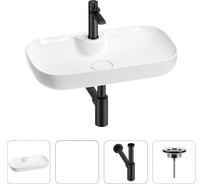 Раковина для ванной Wellsee Croquis 2.0 в наборе 4 в 1 201002082