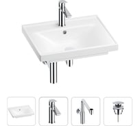 Раковина для ванной Wellsee FreeDom в наборе 4 в 1 201003141