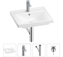 Раковина для ванной Wellsee FreeDom в наборе 4 в 1 201003126