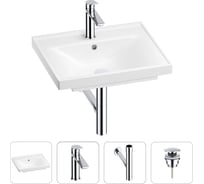 Раковина для ванной Wellsee FreeDom в наборе 4 в 1 201003121