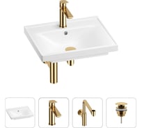 Раковина для ванной Wellsee FreeDom в наборе 4 в 1 201003093