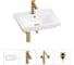 Раковина для ванной Wellsee FreeDom в наборе 4 в 1 201003093 1