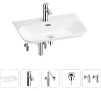 Раковина для ванной Wellsee Éclatant 2.0в наборе 5 в 1 201005466