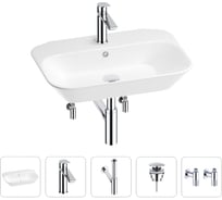 Раковина для ванной Wellsee Eclatant в наборе 5 в 1 201005406