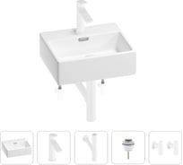 Раковина для ванной Wellsee Graceful Pro в наборе 5 в 1 201004550