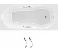 Чугунная ванна с ручками Sanitana BLB America 170х80 S498075V2000000R (F78MV2001R)