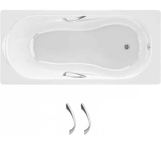 Чугунная ванна с ручками Sanitana BLB America 170х80 S498075V2000000R (F78MV2001R)