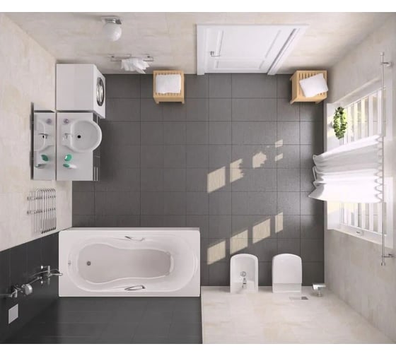 Чугунная ванна с ручками Sanitana BLB America 170х80 S498075V2000000R (F78MV2001R)