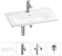 Раковина для ванной Wellsee FreeDom в наборе 4 в 1 201003291