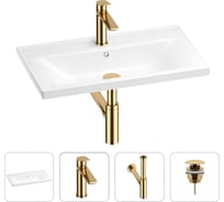 Раковина для ванной Wellsee FreeDom в наборе 4 в 1 201003283