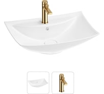 Раковина для ванной Wellsee Cerulean в наборе 2 в 1 201000803