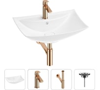 Раковина для ванной Wellsee Cerulean в наборе 4 в 1 201003034