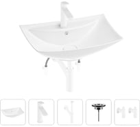 Раковина для ванной Wellsee Cerulean в наборе 5 в 1 201004710