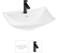 Раковина для ванной Wellsee Cerulean в наборе 2 в 1 201000797