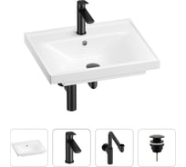 Раковина для ванной Wellsee FreeDom в наборе 4 в 1 201003192