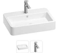 Раковина для ванной Wellsee Halcyon в наборе 2в1 201000756