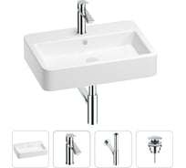 Раковина для ванной Wellsee Halcyon в наборе 4в1 201002831