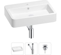 Раковина для ванной Wellsee Halcyon в наборе 3в1 201001276