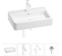 Раковина для ванной Wellsee Halcyon в наборе 4в1 201002845