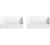 Накладная раковина для ванной Wellsee Pure BY в наборе 2 в 1 150702001