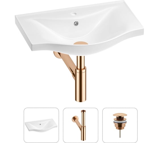 Раковина для ванной набор 3 в 1 Wellsee Bisou 201001594 1