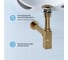 Раковина для ванной набор 3 в 1 Wellsee Bisou 201001583 8