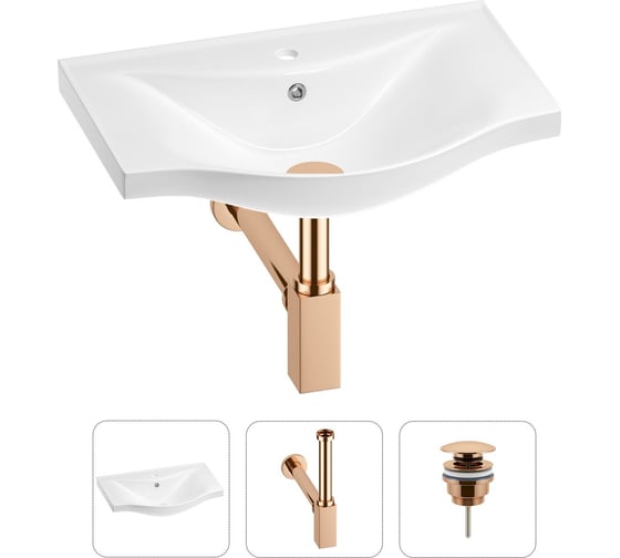 Раковина для ванной набор 3 в 1 Wellsee Bisou 201001584 1