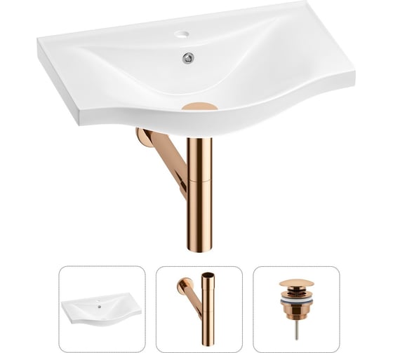 Раковина для ванной набор 3 в 1 Wellsee Bisou 201001589 1