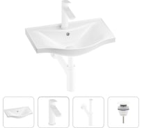 Раковина для ванной в наборе 4 в 1 Wellsee Bisou 201003385
