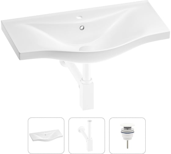 Раковина для ванной набор 3 в 1 Wellsee Bisou 201001685 1