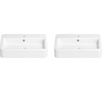 Накладная раковина для ванной Wellsee Halcyon в наборе 2 в 1 150801001