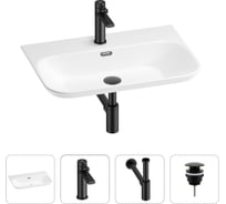 Раковина для ванной Wellsee Éclatant 2.0 в наборе 4 в 1 201003757