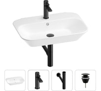 Раковина для ванной Wellsee Éclatant в наборе 4 в 1 201003727