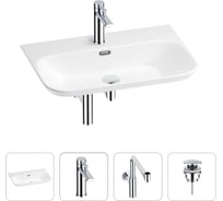 Раковина для ванной Wellsee Éclatant 2.0 в наборе 4 в 1 201003796