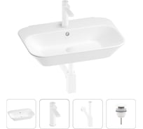 Раковина для ванной Wellsee Éclatant в наборе 4 в 1 201003720