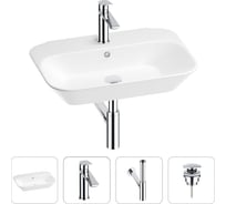 Раковина для ванной Wellsee Éclatant в наборе 4 в 1 201003731