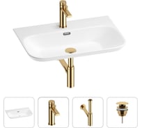 Раковина для ванной Wellsee Éclatant 2.0 в наборе 4 в 1 201003788